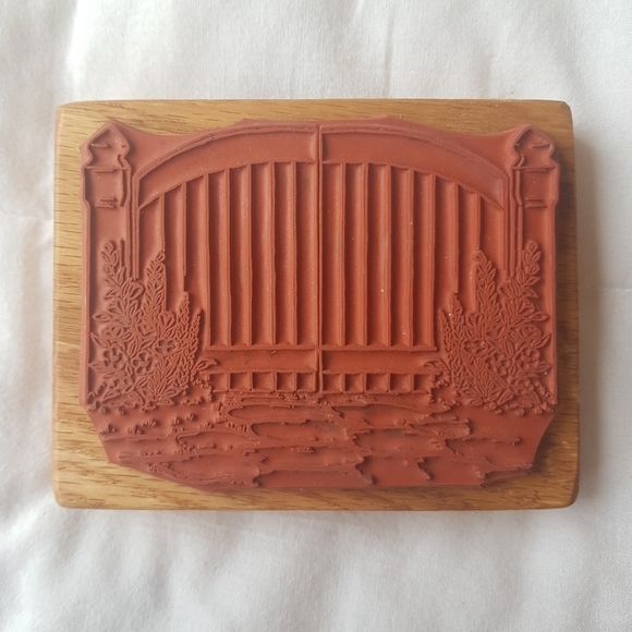 Rubber Garden Gate Stamp - Picture 2 of 4
